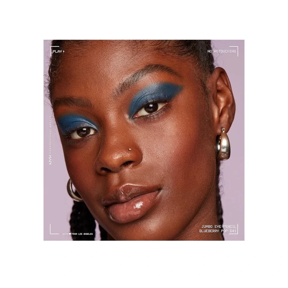 NYX Professional Makeup Jumbo Eye Pencil Blueberry Pop 641 Blue Eyeshadow Crayon